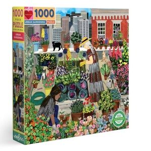 eeboo Piece and Love Urban Gardening 1000 Piece Jigsaw Puzzle